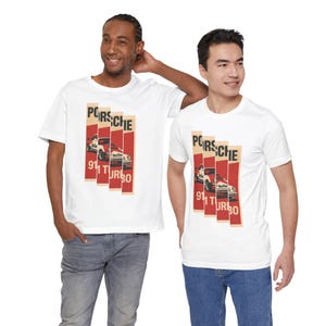 Vintage Porsche 911 Turbo Unisex Tee, Car Lover T-Shirt - Classic Automobile Graphic Top, Vehicle Enthusiast Clothing, Retro Car Shirt for
