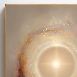 Energy Protection Wall Art, Golden Light Portal Print, Spiritual Shield Decor, Aura Protection Artwork, High Vibration Healing Energy Poster image 2