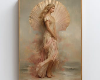 Aphrodite Wall Art | Greek Goddess of Love Print | Divine Feminine Decor | Birth of Venus Inspired Digital Download