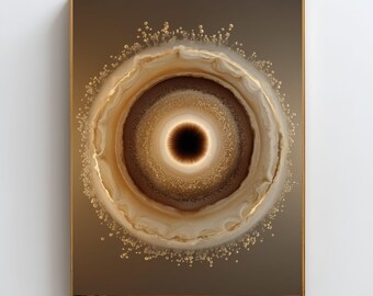 Overthinking Relief Wall Art, Calm Anxiety Decor, Grounding Art Print, Stress Relief Poster, Neutral Abstract Circle, Digital Download