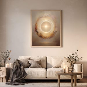 Energy Protection Wall Art, Golden Light Portal Print, Spiritual Shield Decor, Aura Protection Artwork, High Vibration Healing Energy Poster image 18