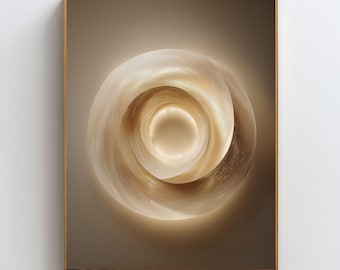 ADHD-fokusväggkonst, lugnande neutral abstrakt tryck, jordande energidekor, ångestlindrande poster, minimalistisk meditationskonstverk