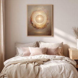 Energy Protection Wall Art, Golden Light Portal Print, Spiritual Shield Decor, Aura Protection Artwork, High Vibration Healing Energy Poster image 11