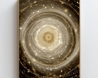 Deep Focus Wall Art, Flow State Print, Concentration Artwork, Productivity Decor, Study Focus Poster, Meditation Spiral Art