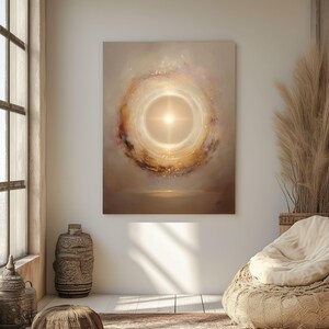 Energy Protection Wall Art, Golden Light Portal Print, Spiritual Shield Decor, Aura Protection Artwork, High Vibration Healing Energy Poster image 13
