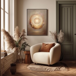 Energy Protection Wall Art, Golden Light Portal Print, Spiritual Shield Decor, Aura Protection Artwork, High Vibration Healing Energy Poster image 15