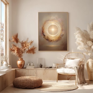 Energy Protection Wall Art, Golden Light Portal Print, Spiritual Shield Decor, Aura Protection Artwork, High Vibration Healing Energy Poster image 17