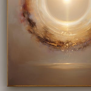 Energy Protection Wall Art, Golden Light Portal Print, Spiritual Shield Decor, Aura Protection Artwork, High Vibration Healing Energy Poster image 3