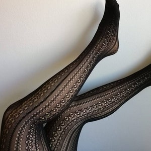 Black Tights, Stockings, Lace Pantyhose,blair Waldorf Tights, Suedehead ...