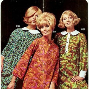 Mod inspired dress, 60s mini dress, beagle collar dress, 1960s shift dress, A line scooter dress, Mod dress, psych dress image 3