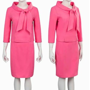 Legal Blonde inspired suit, Elle Mod skirt and jacket set, pink mod set, Jackie 60s mod skirt and jacket