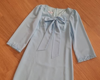 Draper inspired dress, 60s Dress, Megan Airport Dress, Baby Blue dress, Mod Shift dress, 60s mini dress, A line dress, 1960s dress