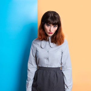 Beagle collar Shirt 1960s Mod mini scooter suedehead Custom made