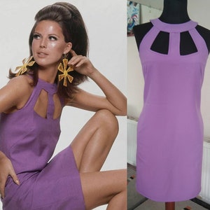 Jaren 60 zomerjurk, space age-jurk, jaren 60 mini-jurk, Mondriaan-jurk, jaren 70-jurk, shift-jurk, jaren 60 mini-jurk, vintage geïnspireerde iconische jurk