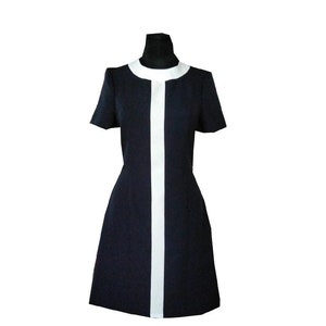 60s Airline Dress, Navy Stewardess Dress, United Airlines Dress, 1960s ...
