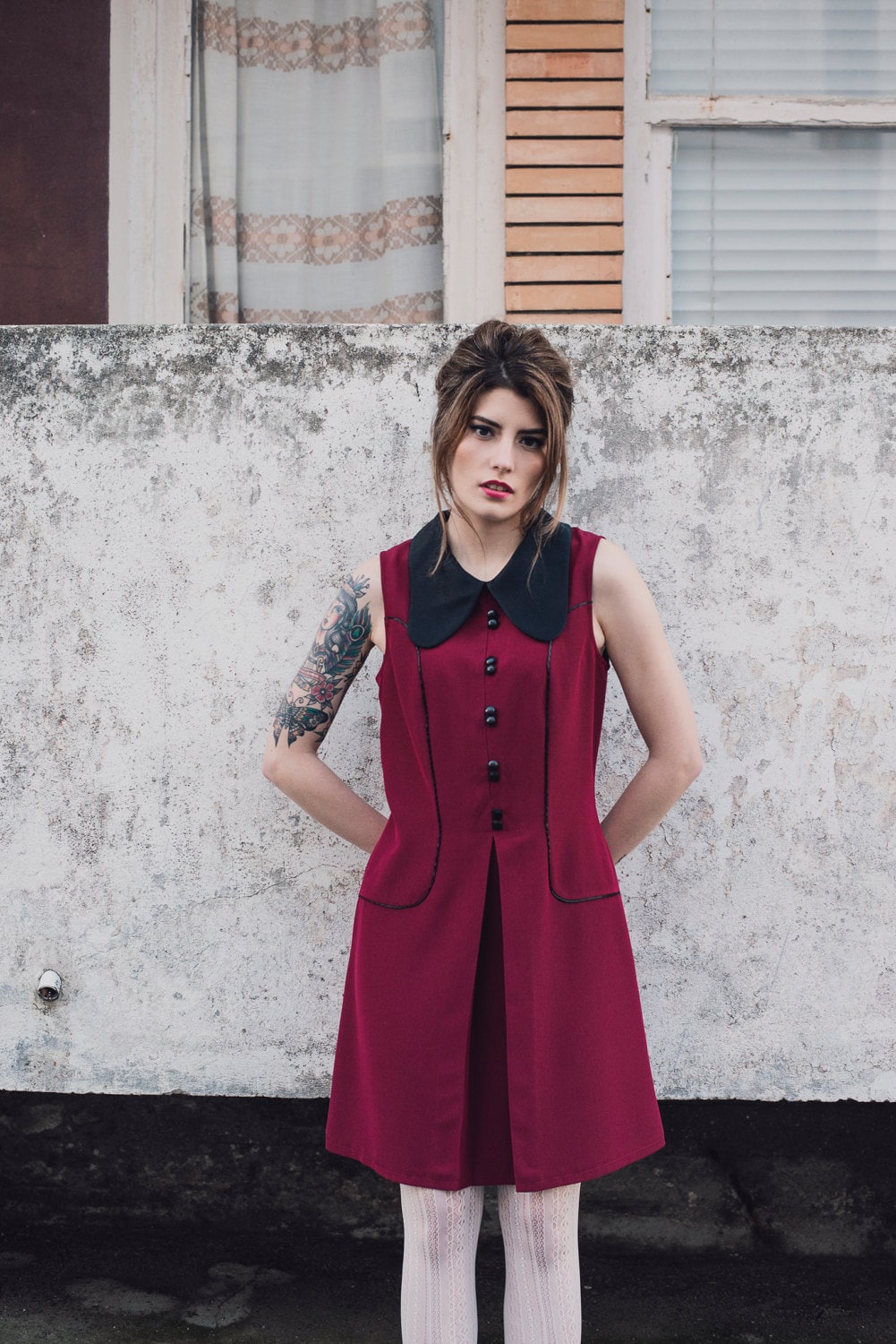 1960S Mod Dress Mini Scooter Suedehead Custom Made