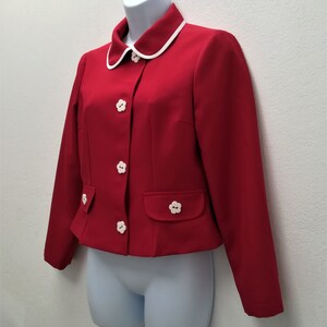 60s Red Mod Jacket, Orange Mod Set, Black Mod Skirt and Jacket - Etsy