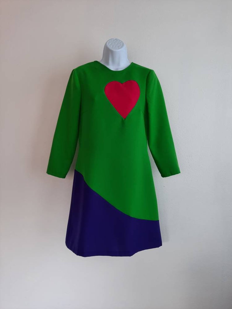 Mondrian dress, Mod dress, iconic dress, 1960s dress, shift dress, 60s mini dress, pop art dress bild 4
