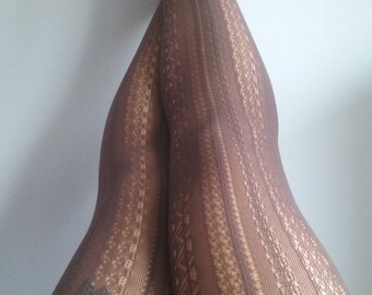 Brown tights stockings pantyhose suededead