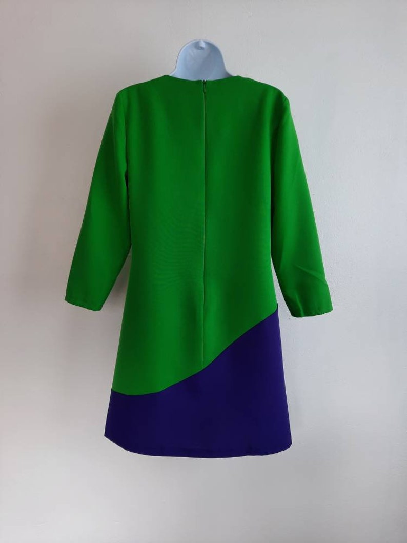 Mondrian dress, Mod dress, iconic dress, 1960s dress, shift dress, 60s mini dress, pop art dress bild 7