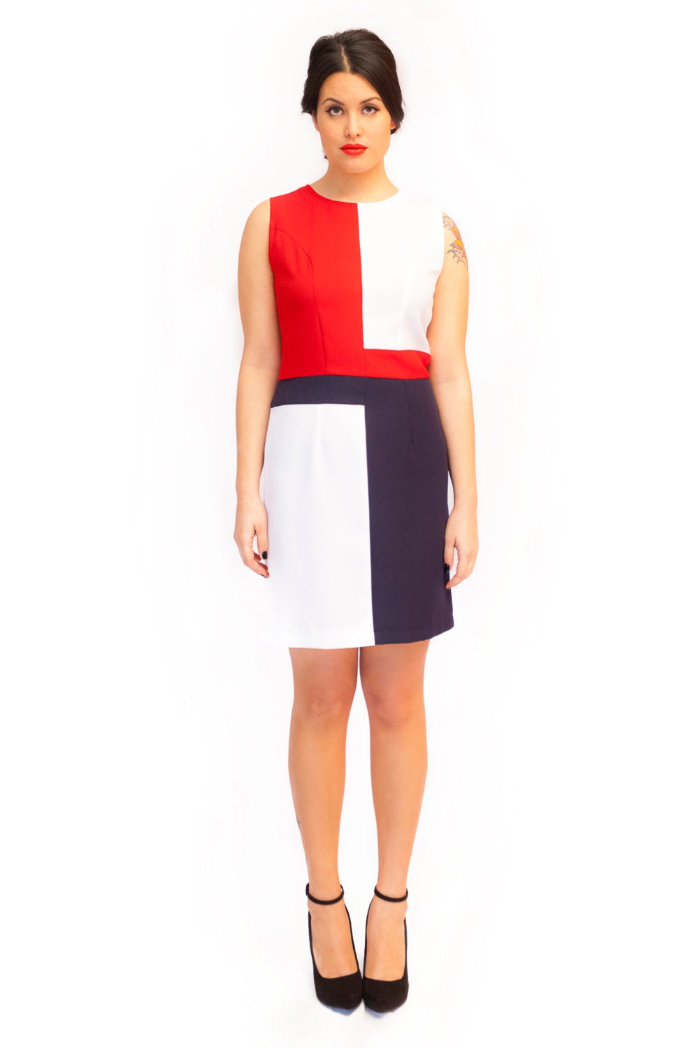 red white blue outfits