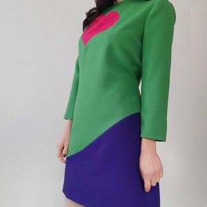 Mondrian dress, Mod dress, iconic dress, 1960s dress, shift dress, 60s mini dress, pop art dress bild 3