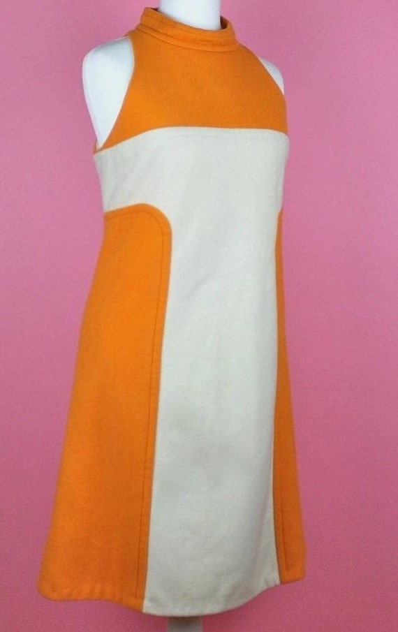 Orange Mod Dress, Space Age Dress, Orange 60s Dress, 1960s Shift Dress -   Canada