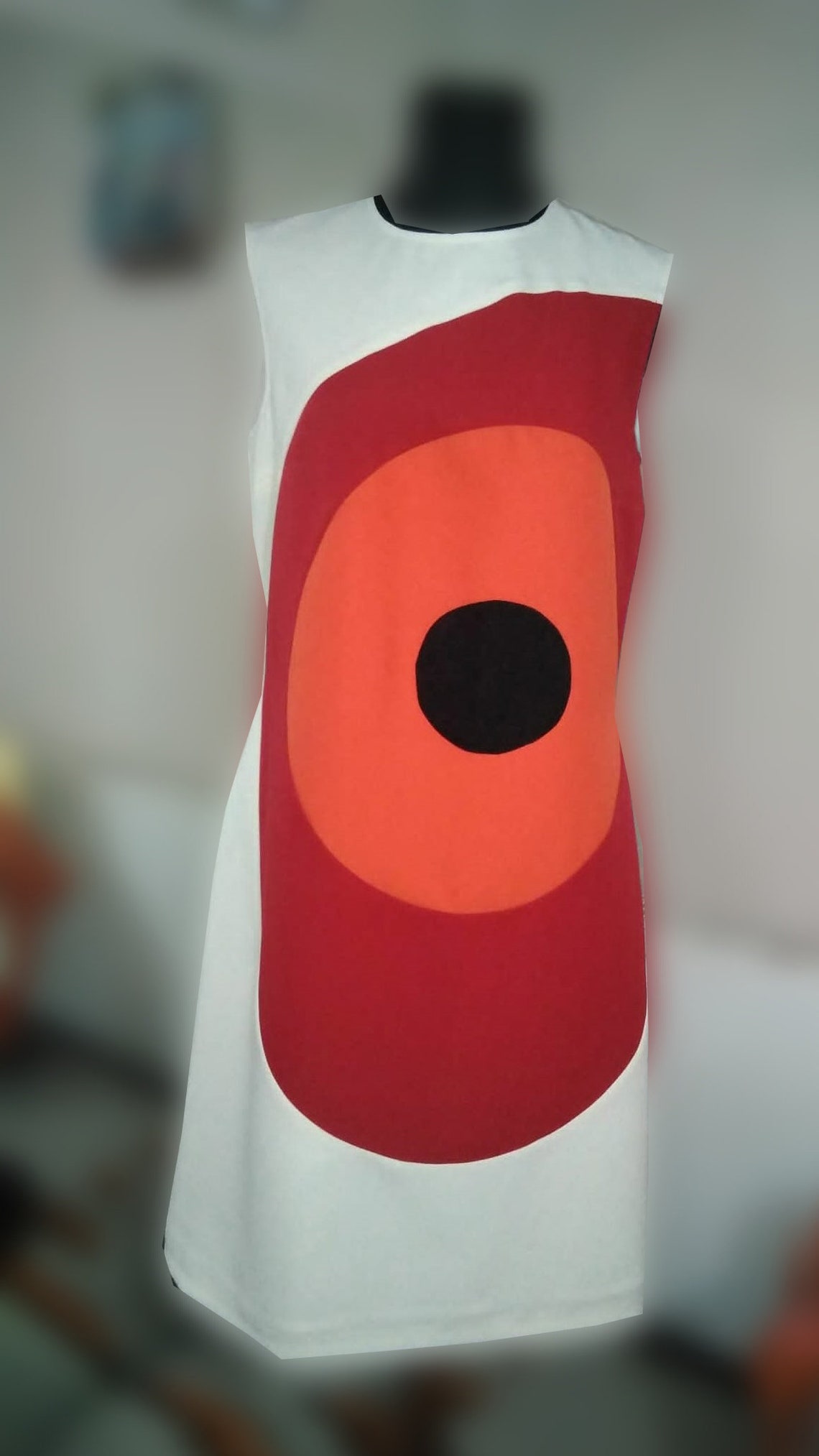 Mod Target Dress Target Dress, Mod Shift Dress, Repro Dress, 60s Mini Dress, A Line ...