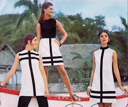 60s Dress, Mod Mondrian Dress, 1960s Dress, Mondrian Dress