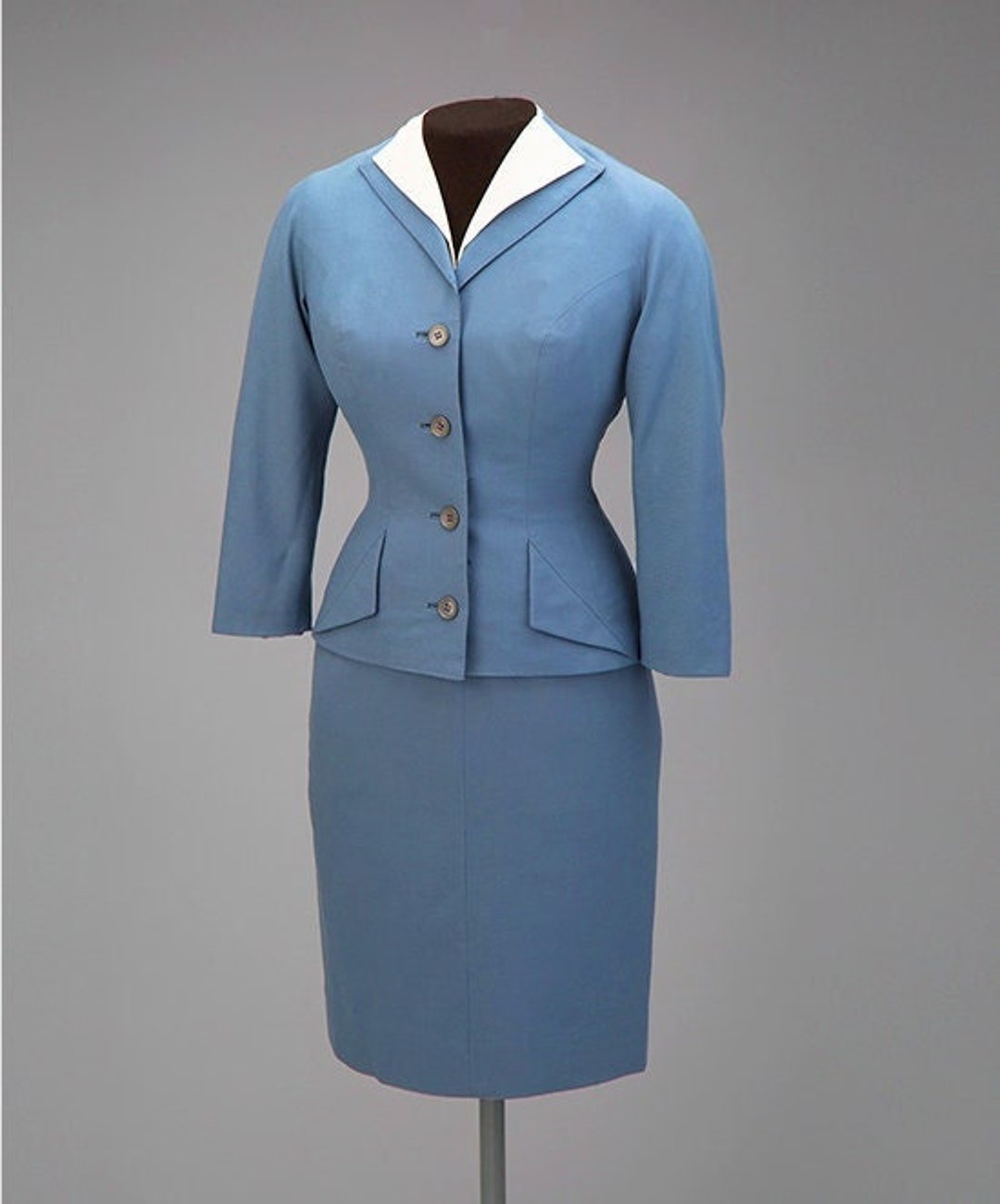 Pan Am Inspired Suit Stewardess Skirt and Jacket Set Blue - Etsy