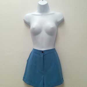 Ready to ship, Size M, Blue shorts, 60s pants, Mod shorts, 1960s suit image 3