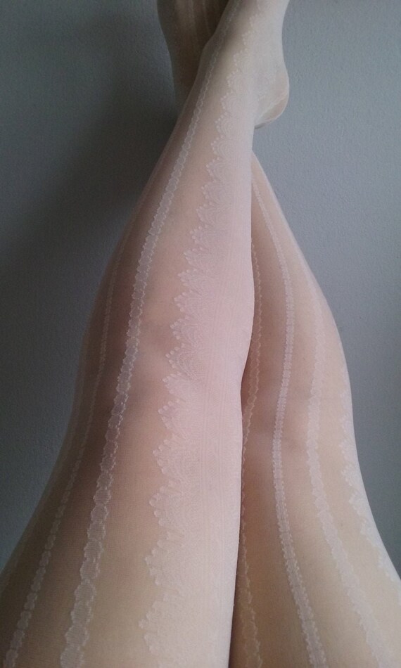 White Tights, cream tights, bride tights, wedding tig… Gem