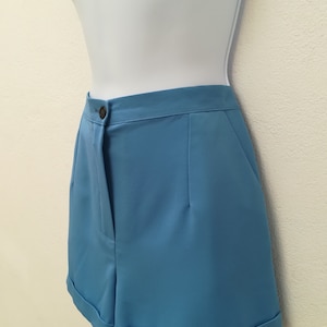 Ready to ship, Size M, Blue shorts, 60s pants, Mod shorts, 1960s suit image 4