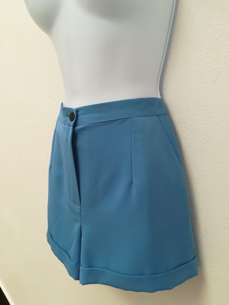 Ready to ship, Size M, Blue shorts, 60s pants, Mod shorts, 1960s suit image 4