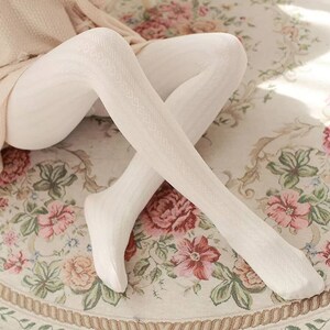 white wedding tights