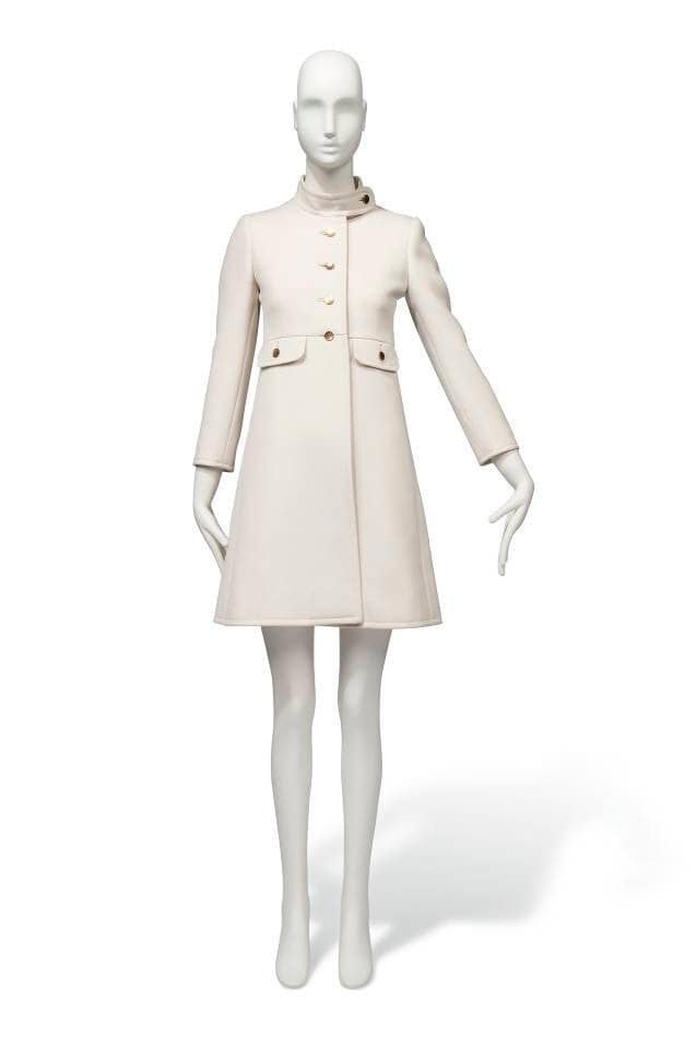 Audrey Inspired Coat, 60s White Coat, Wedding Coat, Mod 60s Coat