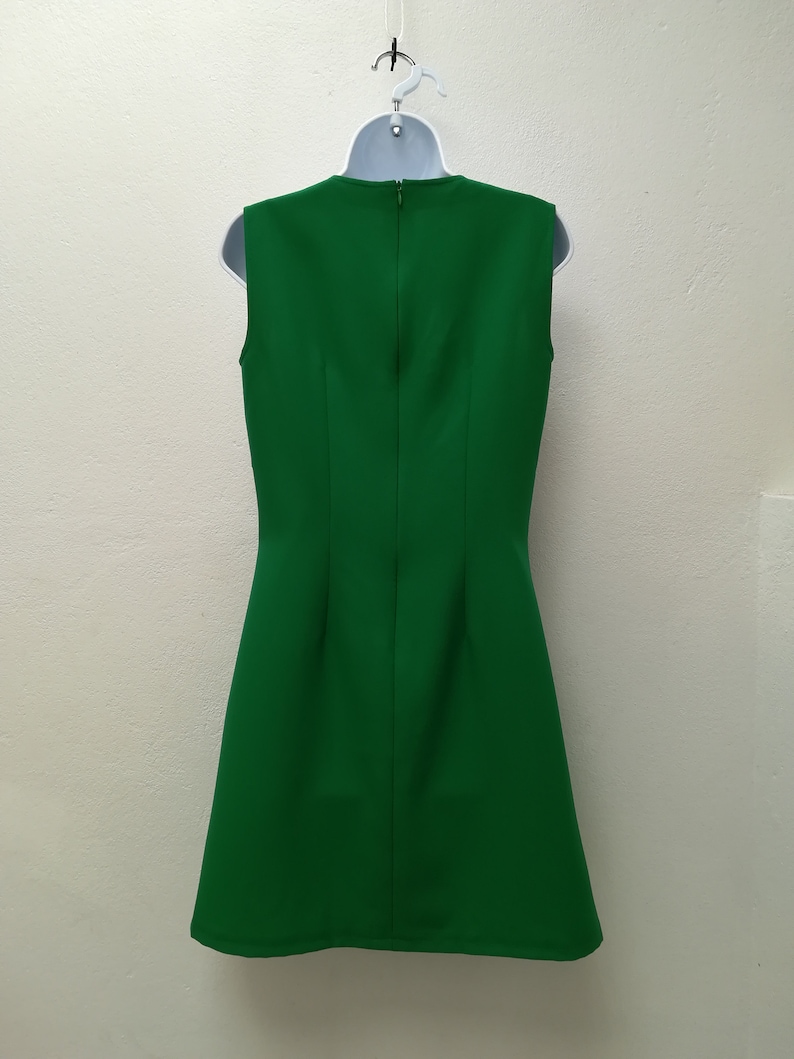 60s Dress Green Dress Mod Dress Retro A Line Green Dress Etsy