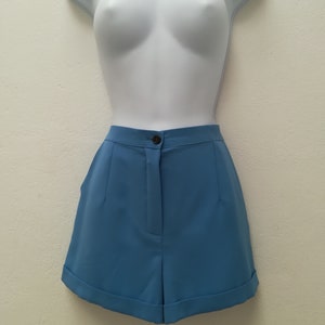 Ready to ship, Size M, Blue shorts, 60s pants, Mod shorts, 1960s suit image 2