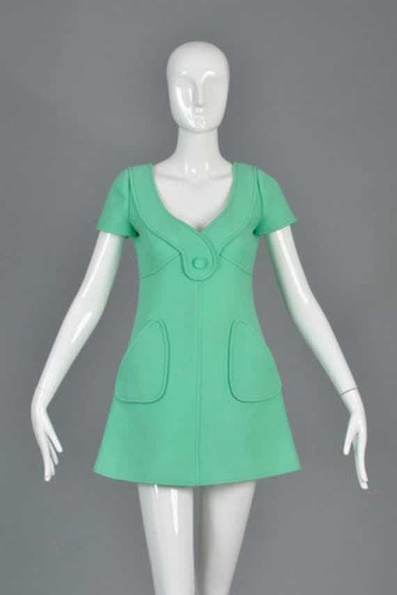 20% SALE /// Vintage 1960s Cutwork Illusion Dress NWT by Aywon | XS