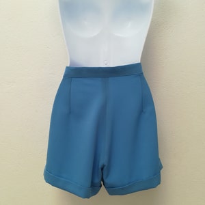 Ready to ship, Size M, Blue shorts, 60s pants, Mod shorts, 1960s suit image 6