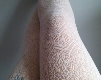 White Cream Tights Skinheadgirl stockings pantyhose suededead