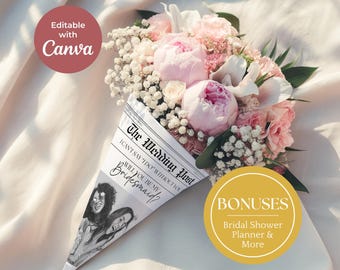 Proposta di matrimonio per damigella d&#39;onore, modello di giornale stampabile, proposta di matrimonio per damigella d&#39;onore, proposta di matrimonio per damigella d&#39;onore, involucro floreale per proposta di matrimonio per damigella d&#39;onore