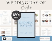 Stress-Free 180+ Page Day of Wedding Binder, Wedding Planning, Day of Coordinator, Wedding Binder Template, Wedding Schedule, Wedding Canva