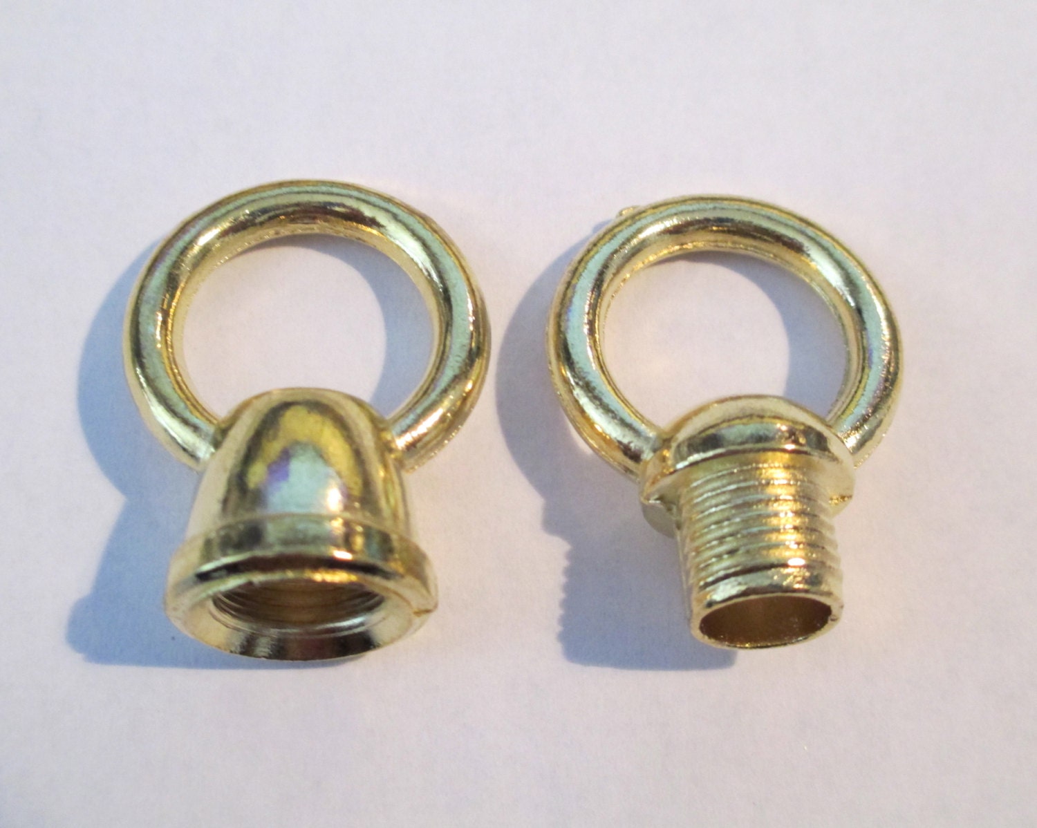 Brass Loop Set for Hanging Fixtures, Wind Chimes and Sun Catchers