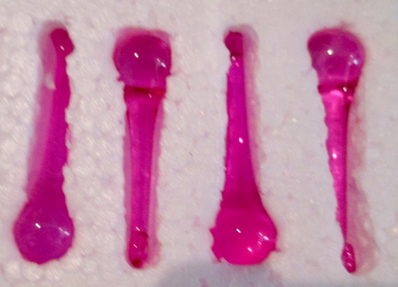 5 Fuchsia 80mm Icicle Chandelier Crystals Prisms Suncatcher Hot Pink