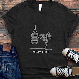 Muay Thai Fighter T-Shirt: Motivational Martial Arts Tee
