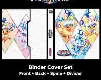 ポケモンTCG プリズマティックエボリューションズ バインダーカバー＆背表紙ラベル | デジタルダウンロード | スカーレットバイオレットセット