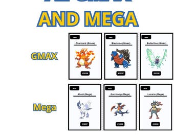 ポケモン全国図鑑1025：印刷可能なバインダーページとプレースホルダー