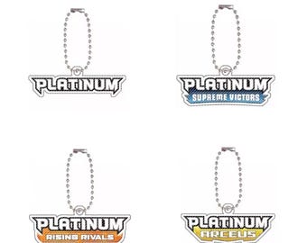 Pokémon Keychain | TCG Set Logo (Platinum, Supreme Victors, Rising Rivals, Arceus) – Binder & Collector Accessory