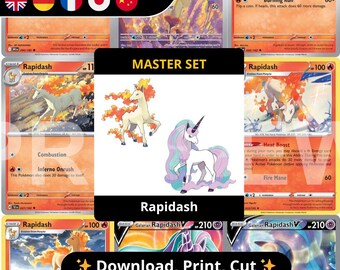 ガロパページバインダーマスターセットPDF印刷可能｜ポケモンTCGページプレースホルダー｜ガロパコンプリートコレクションバインダーインサート